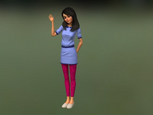 girl character 3Dモデル