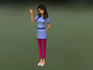 girl character 3D Model