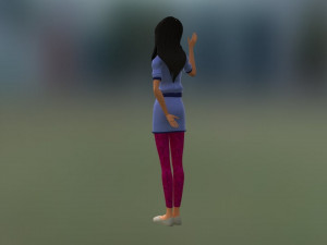 girl character 3Dモデル