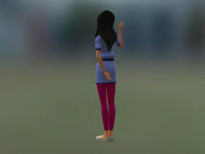 girl character 3D Model