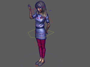 girl character 3Dモデル