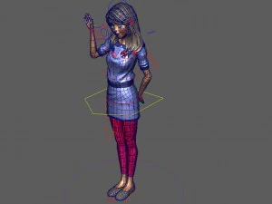 girl character 3D Model