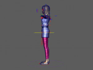 girl character 3D Model