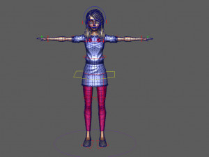 girl character 3Dモデル