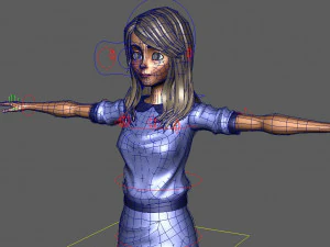 girl character 3D Model