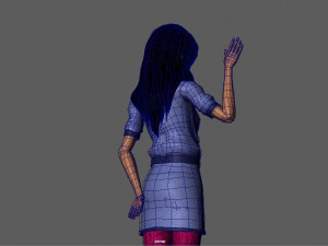 girl character 3Dモデル
