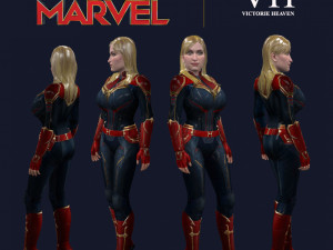 captain marvel - victorie Model 3D