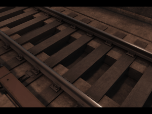 PBR soviet subway rectangular tunnel Model 3D