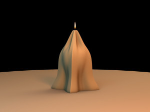 candle form-fitting 3D-printmodel