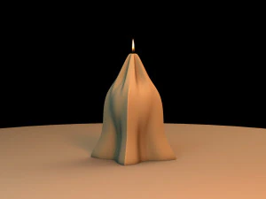 蜡烛形状贴合 3D 打印模型