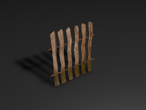 simple fence Modèle 3D