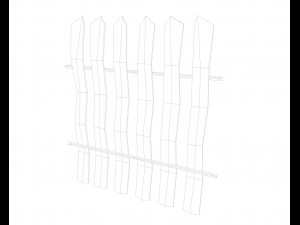simple fence Modèle 3D