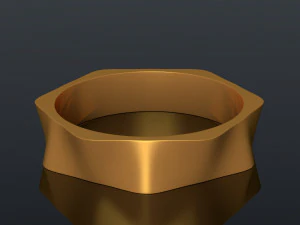 rings set of 2 types - 6 versions 3D Print Model