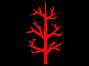 branched tree low and high poly 3D Print Model