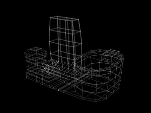 building city low poly mini-scene Model Cetak 3D