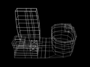 building city low poly mini-scene Model Cetak 3D