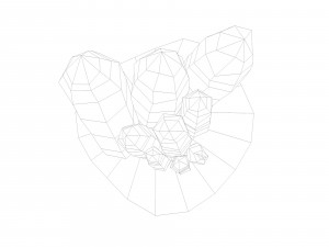 crystals minerals low-poly 3Dモデル