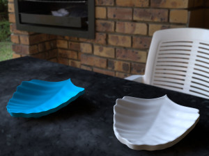 dish leaf 3D-printmodel