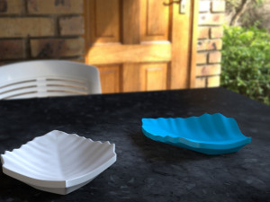 dish leaf 3D Baskı Modeli