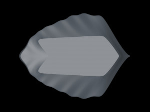 dish leaf 3D Baskı Modeli