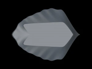 पकवान का पत्ता 3D प्रिंट मॉडल