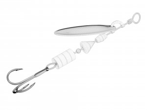 fishing spoon twirl bait 3D-Modell