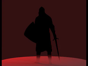 warrior silhouette 3D Print Model