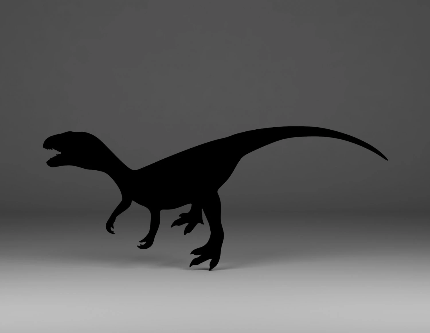 dinosaur silhouette 3D Print Model .c4d .max .obj .3ds .fbx .stl .blend 