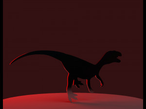 dinosaur silhouette Modelo de Impressão 3D