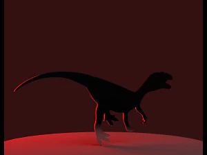 dinosaur silhouette 3D Print Model