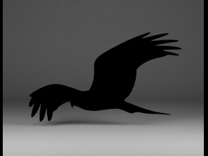bird silhouette 3D-printmodel