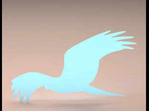 bird silhouette 3D Print Model