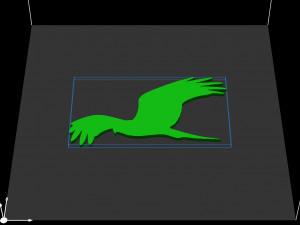 bird silhouette 3D-Druckmodell