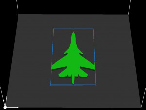 fighter aircraft su-34 silhouette Modelo de impresión 3D
