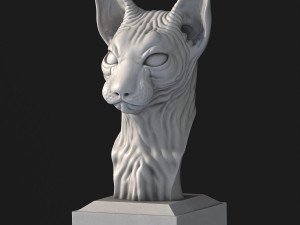 SPHYNX CAT SCULPTED 3D Принт Модель