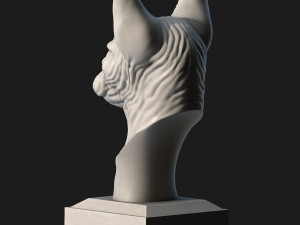 SPHYNX CAT SCULPTED 3D Принт Модель