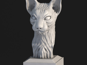 SPHYNX CAT SCULPTED 3D Принт Модель