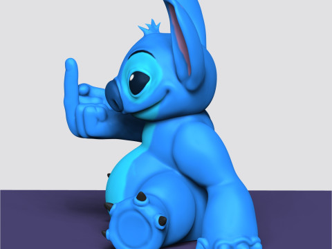 Middle Finger Stitch Model Cetak 3D