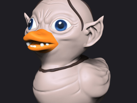 DUCK GOLLUM -THE LORD OF THE RINGS 3Dプリントモデル