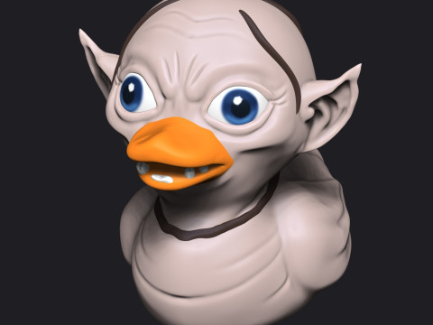 DUCK GOLLUM -THE LORD OF THE RINGS Modèles 3D en vedette