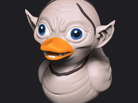 DUCK GOLLUM -THE LORD OF THE RINGS 3D Print Model