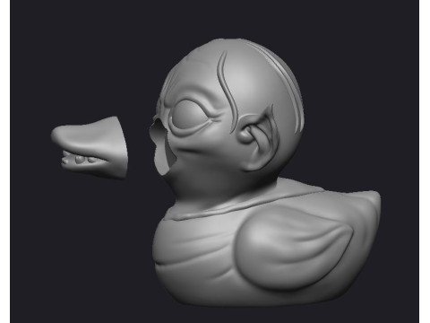 DUCK GOLLUM -THE LORD OF THE RINGS Modèles 3D en vedette