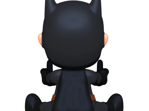 Baby Batman MiddleFinger 3D Print Model