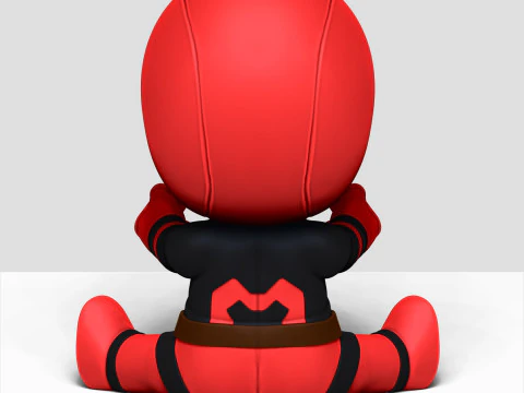 Baby Dealpoll MiddleFinger 3D Print Model