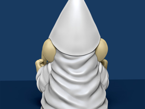 GARDEN GNOME Middle Finger 3D Print Model
