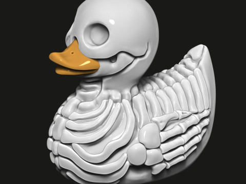 鸭骨架 3D 打印模型