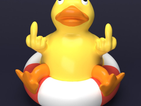 Середній палець качки 3D Принт Модель