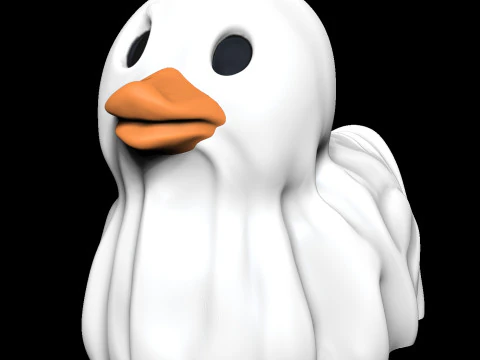アヒルの幽霊 3Dプリントモデル