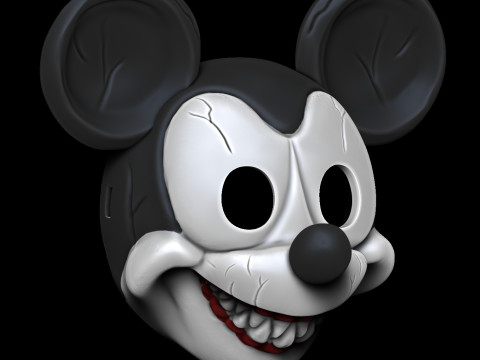 마스크 미키 3D 프린트 모델