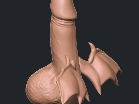 Drag&atilde;o P&Ecirc;NIS Modelo de Impressão 3D